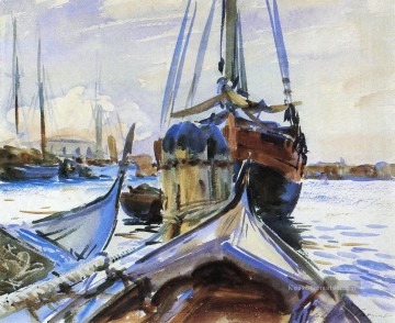 Venedig Boot John Singer Sargent Aquarelle Ölgemälde
